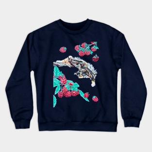 Calico and Raspberries Crewneck Sweatshirt